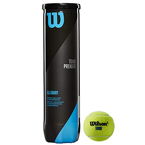 Wilson Tennisbälle Tour Premier für alle Beläge, gelb, 3er Dose, WRT109400