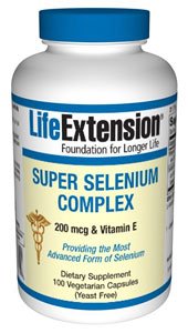 Life Extension, Super Selenium Complex (Selen) mit Vitamin E, 100 Vegetarische...