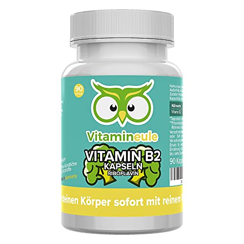 Vitamin B2 Kapseln (Riboflavin) - 200mg - hochdosiert - natürlich - Qualität aus...