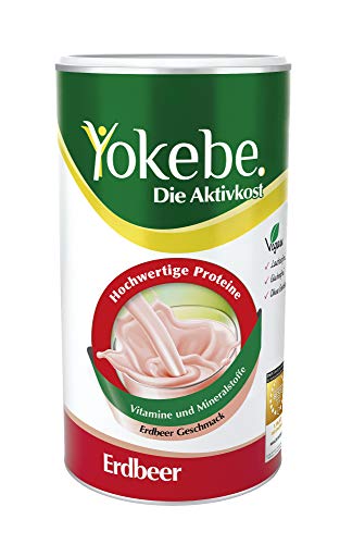 Yokebe. Die Aktivkost - Erdbeer - Diätshake zur Gewichtsabnahme - glutenfrei,...