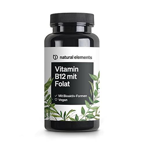 Vitamin B12 – 180 vegane Tabletten für 6 Monate – 500µg Vit B12 und 200µg...