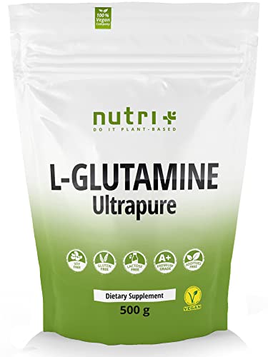L-Glutamin Pulver 500g Vegan - Neutral & hochdosiert Ultrapure ohne Zusatzstoffe -...