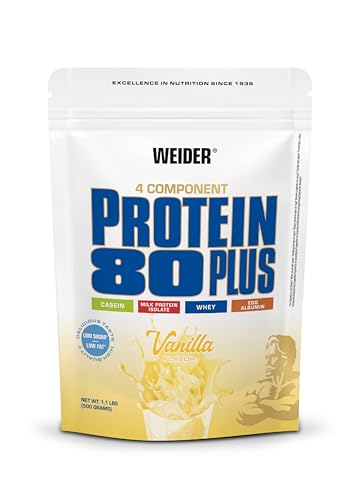 WEIDER Protein 80 Plus Mehrkomponenten Protein Pulver, Eiweißpulver für cremige,...