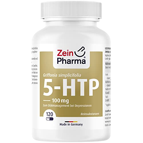 ZeinPharma Griffonia 5-HTP 100 mg, 120 vegane Kapseln - Griffonia simplicifolica...