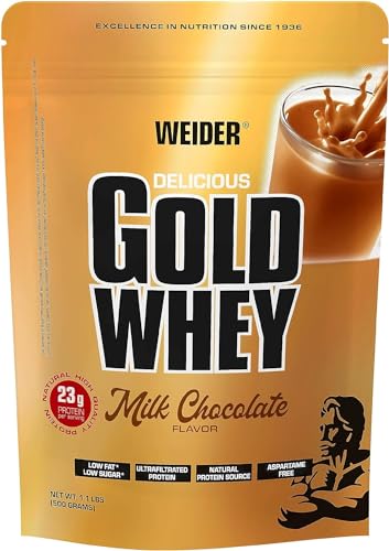 WEIDER Gold Whey Protein, Milchschokolade, Whey Protein Eiweißpulver mit hohem...