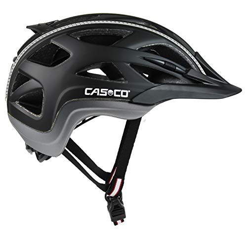 Casco Erwachsene Active 2 Fahrradhelm (Schwarz-Grau, L (58-62 cm)
