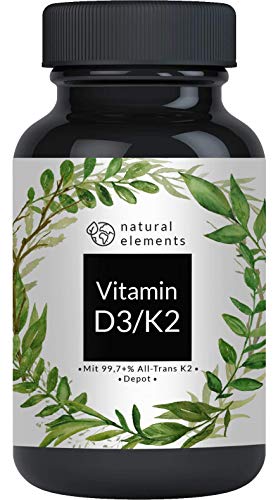 Vitamin D3 + K2 Depot - 180 Tabletten - Premium: 99,7+% All Trans MK7 (K2VITAL® von...