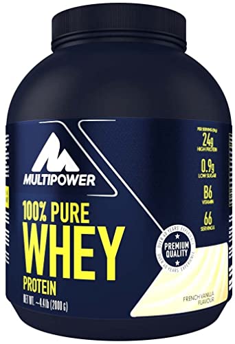 Multipower 100% Pure Whey Protein – wasserlösliches Proteinpulver mit Vanille...