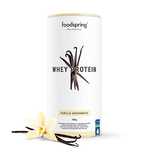 foodspring Whey Protein Pulver Vanille – Mit 24g Eiweiß zum Muskelaufbau, perfekte...
