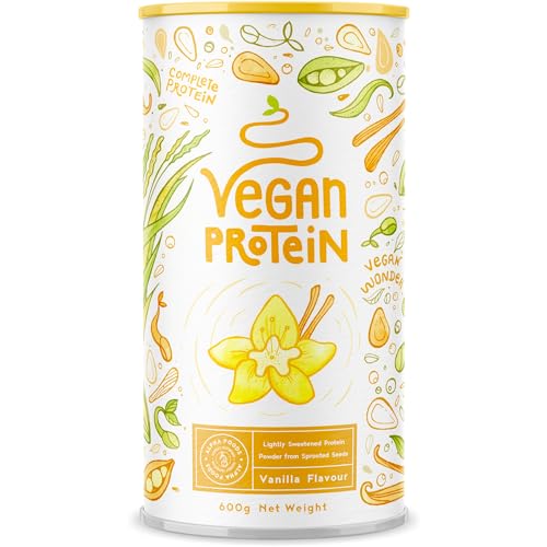 Vegan Protein - VANILLE - Pflanzliches Eiweißpulver mit Reis-, Soja-, Erbsen-,...