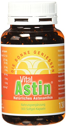 VitalAstin Astaxanthin 300 Kapseln I Das Original - Ivarssons VitalAstin mit 4 mg...