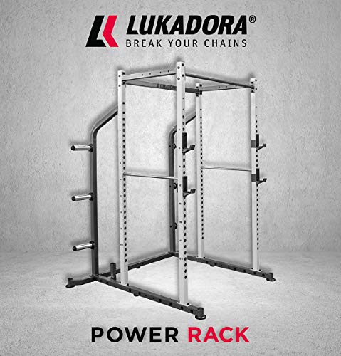 Lukadora Power Rack (Power-Cage) | Multifunktionale Kraftstation mit Klimmzugstange,...
