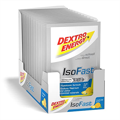 Dextro Energy IsoFast Sportgetränk | 12 Sachets mit Fruit Mix Geschmack |...