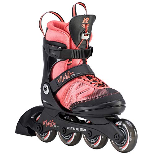 K2 Inline Skates MARLEE PRO Für Mädchen Mit K2 Softboot, Black - Pink, 30D0222