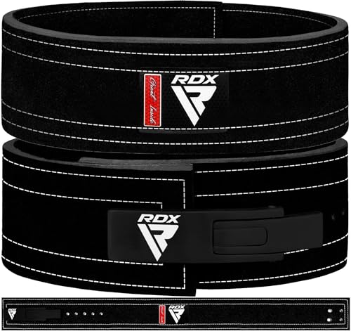RDX 4” Gewichthebergürtel Hebelschnalle Leder, 10mm Genehmigt IPL USPA,...