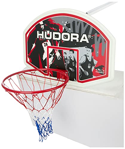 HUDORA Basketballkorb-Set In-/Outdoor - Basketball-Board sicher, langlebig, Mobil...