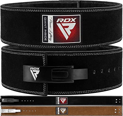 RDX 4” Gewichthebergürtel Hebelschnalle Leder, 10mm Genehmigt IPL USPA,...