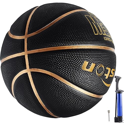 Senston Basketball Größe 7, Baskettball mit Pumpe, Outdoor Basketbälle,...